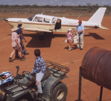 Photo of mail delivery in the Australian outback
