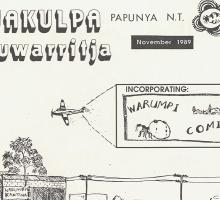 Front cover of Tjakulpa kuwarritja magazine November 1982