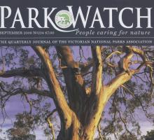 Cover of the Park Watch journal, September 2008 (No.234), showing a beautiful gum tree